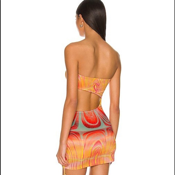 WORN ONCE: x REVOLVE Renee Plisse Dress in Motion Plisse Artwork - Picture 2 of 3